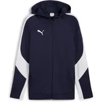 Puma Luvtröja teamEVOSTRIPE - Marinblå/Silver/White, storlek X-Large
