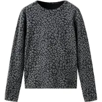 Mango KIDS T-shirt 'GREYSET' grå / svart
