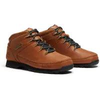 Timberland för män. TB0A2K84AJW1 Läderstövlar Euro Sprint Mid brun (40), Hud, Karta, Nyckelband, Casual, Utomhus