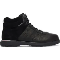 Tommy Hilfiger Leather Outdoor Cleat Mixed Texture Boots