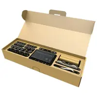 NeoMounts WL35S-910BL16 - Monteringssats (montering) - för platt panel - låsbar - svart - skärmstorlek: 40-75 - pelare