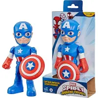 Spidey and his Amazing Friends MARVEL SM and AF 9in Supersized Capt America