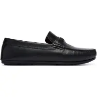 Tommy Hilfiger Flag Plaque Leather Driver Shoes