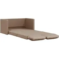vidaXL 2-i-1 bäddsoffa Cappuccino 112x174x55 cm konstläder 353976
