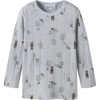 Name it T-shirt 'NMMWANG' duvblå / brun / pastelllila