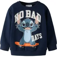 Name it Sweatshirt 'NMMALONSO STITCH' opal / mörkblå / orange / vit
