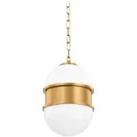 Hudson Valley Lighting Broomley taklampa vintage mässing