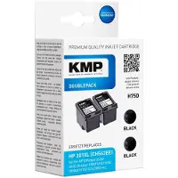 KMP Bläck Ersätter HP 301XL, CH563EE Kompatibel 2-pack Svart H75D 1719,4021