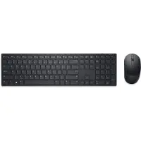 Dell Pro KM5221W - Sats med tangentbord och mus - trådlös - 2.4 GHz - QWERTY - hela norden - svart - med 3 years NBD Advance Exchange - för Latitud...