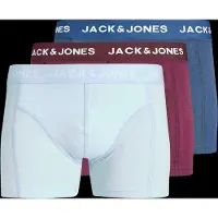 Jack & Jones Boxershorts 'JACJota' safir / ljusblå / bordeaux / vit