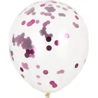 Barlife Ballonger - Konfetti 8-pack Rosa