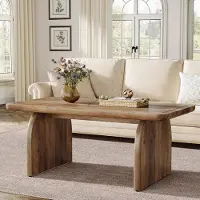24.Se Soffbord 120cm i trä / soffbord rektangulärt / vardagsrumsbord / coffee table