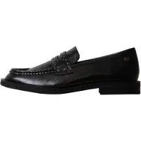 Xti för kvinnor. 14607901-NEGRO Loafers 146079 svart (40), 1 till 3 cm, Ingen, Casual, Klassisk, Lackat läder