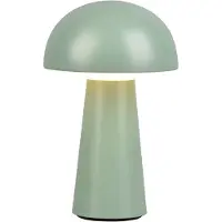 TRIO Leuchten LED-bordslampa Lennon IP44, batteri, touchdim grön Lennon, dimbar, Grön, Syntetmaterial, Modern