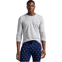 Ralph Lauren för män. 714844759003 Stickad nattlinne i grå bomull T-shirt (S), Hemkläder, Lång ärm