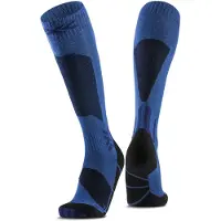 X-socks - Skidstrumpor - Ski Discover Blue Blossom/Marine för Unisex - Storlek 35-38 - Blå