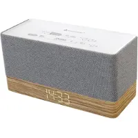 Soundmaster Klockradio UR630WE FM Väckningsfunktion Grå, Brun
