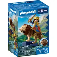 Playmobil Riddare - Lejon med Gyllene Riddare 72212 - 18 Delar - - One Size - Leksaksfigur