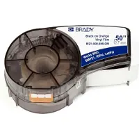 Brady M21-500-595-OR vinyltejp | svart text - orane tejp | 12,7mm x 6,40m (original)
