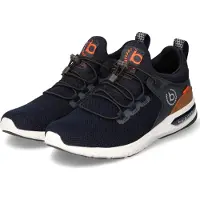 Bugatti Låg sneaker mörkblå / brun / antracit / neonröd