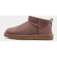 Ugg för kvinnor. 1116109 Classic Ultra Mini-stövlar i mullvadsfärgat skinn (39), Hud, Karta, Före, Ingen, Casual, Taupe