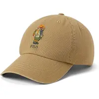 Ralph Lauren för män. 710B27553001 Kepsi i kypert med Polo Bear beige (OSFA), Casual, Bomull