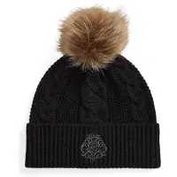 Ralph Lauren för kvinnor. 454P23502004 Dir Emb Hat-Hat (OSFA), Svart, Casual