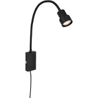 Briloner Vägglampa Tusi Comfort Light, Svart, Sovrum, Metall, Modern, Vägglampa, vägglampa inomhus