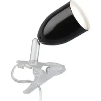 Brilliant Klämlampa LEO, Svart, Vardagsrum / matsal, Metall, Ungt boande, Klämlampa