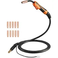Vevor 100A MIG-svetspistol med 3m kabel, ersättning för Lincoln Magnum 100L (K530-5) - med 11 st MIG-svetskontaktmunstycken