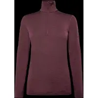 Icebreaker - Underställ dam - W Merino 200 Oasis LS Half Zip Dk Berry för UnisexUll - Storlek M - Lila