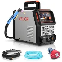 Vevor Plasmaskärare, 60A beröringsfri pilotbågsplasmaskärmaskin, digital display IGBT-växelriktare - med 2T/4T-funktion och justerbar PA/PT-tid för industriellt bruk (400V 3-fas strömförsörjning)