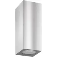 LCD Vägglampa utomhus 5051, dimbar, Aluminium / grå / zink, Rostfritt stål, Modern