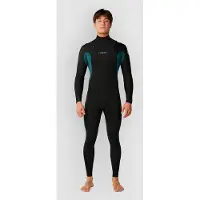Rip Curl Dawn Patrol 3/2 Mm Långärmad Neopren Våtdräkt Med Bröst Blixtlås