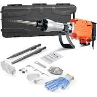 Vevor Demolition Jack Hammer Betongbrytare 2200W elektrisk hammare 2 mejselbitar