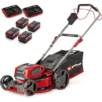 Einhell Power X-Change GP-CM 36/47 S Li BL (4x4,0Ah) Batteri Batteridriven gräsklippare inkl. 2. Twincharger-laddare, inkl. 4 batterier 4,0 Ah