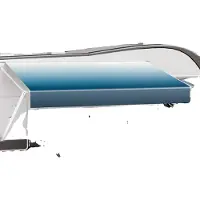 Vevor Manuell Husbilsmarkis Komplett Kit, 18' Infällbar Markis med Aluminiumram, Markis för Utomhusvagn, Passar De flesta Husbilar (Blue Fade)