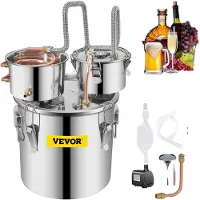 OEM 8,5 Gal Home Use Moonshine Still Brewing Rostfritt stål Vatten eterisk olja Dubbelfat