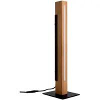 Deko-light Bordslampa Madera, dimbar, Ljust trä, Vardagsrum / matsal, Trä, Modern, Bordslampa