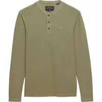 Superdry Waffle Long Sleeve Henley T-shirt Med Lång ärm