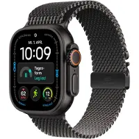 Apple Watch Ultra 4 smartklocka 49 mm Cellular, svart Milanese Loop M