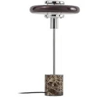 LINDBY Bordslampa Branford , Brun / rost, Vardagsrum / matsal, Glas, Vintage, Bordslampa