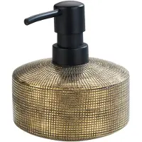 Wenko dispenser för flytande tvål RIVARA, guld,