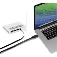 Renkforce USB-C, RJ45 Adapterkabel [1x USB-C hane - 1x RJ45 hane 8p8c] 3.00 m Svart