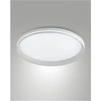 FABAS LUCE LED taklampa Isy, dimbar, Vitt / opal, Vardagsrum / matsal, Metall, Modern, LED-taklampa