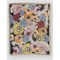 Blue Tomato Tapestry Filt flowers