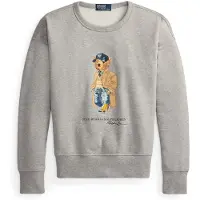 Ralph Lauren för män. 710B27080001 Vintage Fit-sweatshirt med Polo Bear i grått (L), Casual, Bomull
