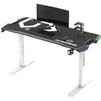 Ultradesk Force, Rak, Friform, Spela, Svart, Vit, Röd/Grön/Blå, 1660 mm