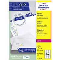 Avery-Zweckform L7159-100 Adressetiketter 63.5 x 33.9 mm Papper Vit 2400 st Permanent Bläckstråleskrivare, Laser, Laser, färg, Kopiator, Färgkopiator,