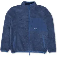 KAVU - Wayside Sherpa Fleece Jacket Dark Navy för Unisex - Storlek XL - Blå